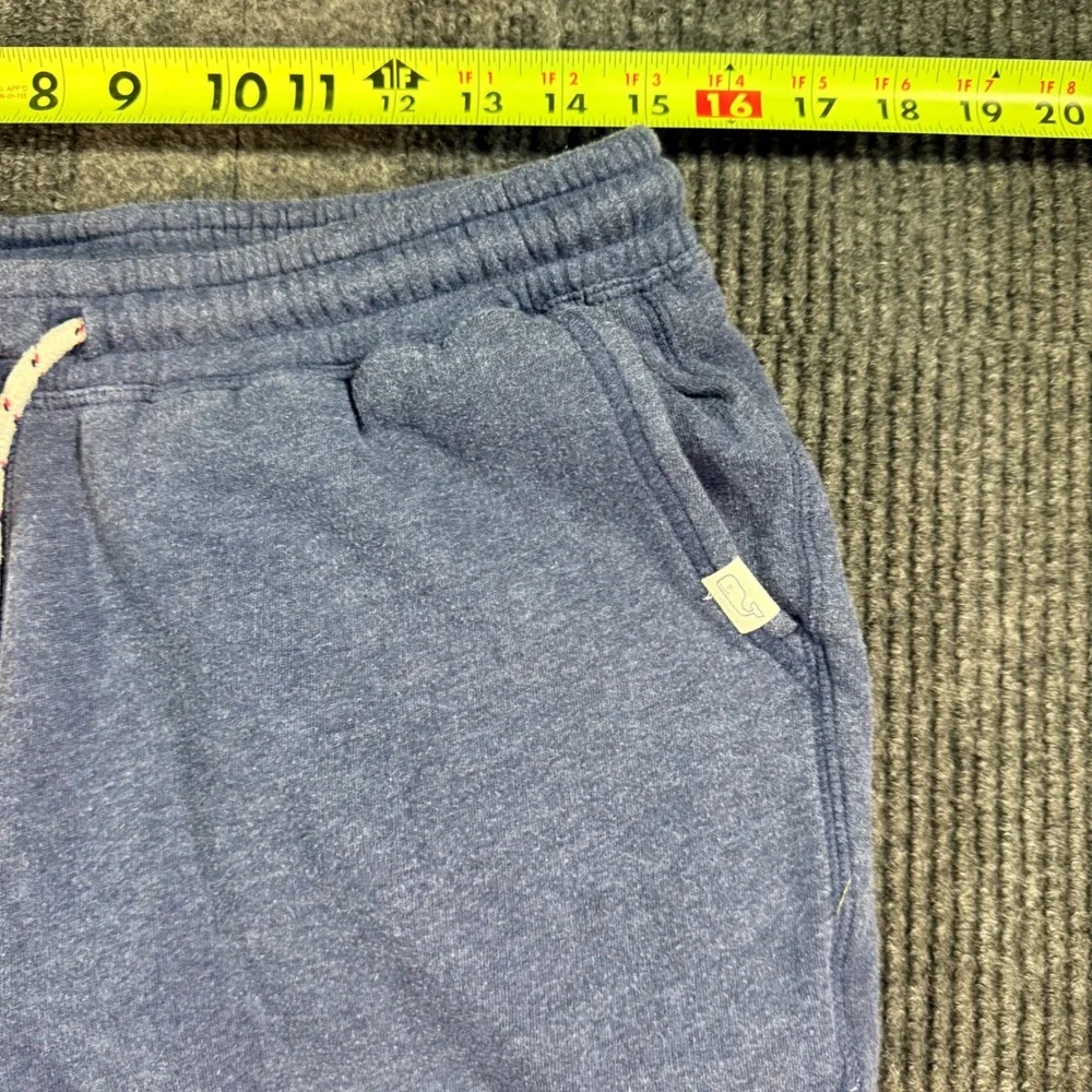 Vineyard Vines Mens Blue Heathered Fleece Sweatpants Joggers Medium Drawstring
